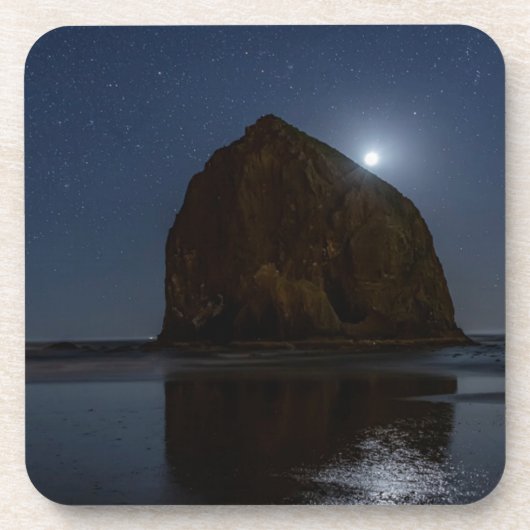 Himmel über Haystack Rock | Cannon Beach, Oregon Getränkeuntersetzer (Vorderseite)