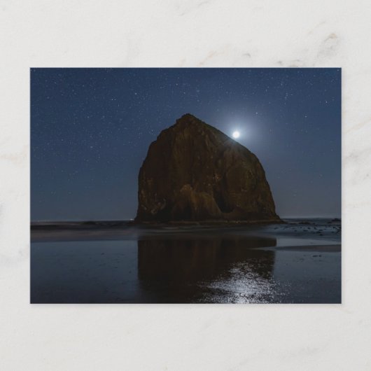 Himmel über Haystack Rock | Cannon Beach, Oregon Postkarte (Vorderseite)
