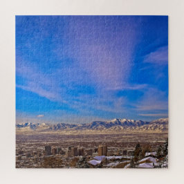 Himmel über Salt Lake City, Utah - 20x20 - 676 pc Puzzle