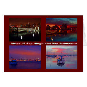 Himmel über San Diego und San Francisco
