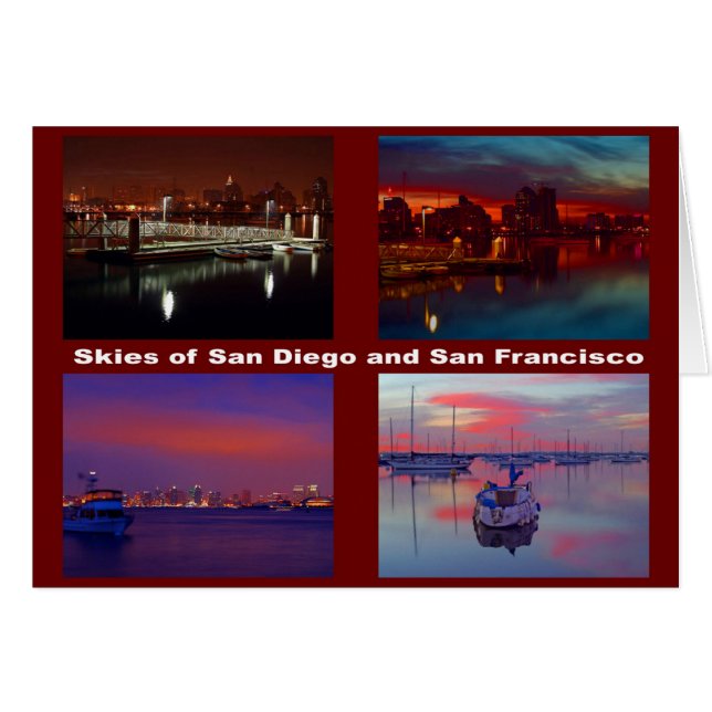 Himmel über San Diego und San Francisco (Vorderseite (Horizontal))