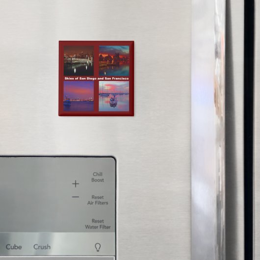 Himmel über San Diego und San Francisco Magnet (In Situ (Kühlschrank))