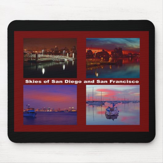 Himmel über San Diego und San Francisco Mousepad (Vorne)