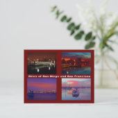 Himmel über San Diego und San Francisco Postkarte (Stehend Vorderseite)
