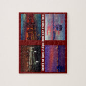 Himmel über San Diego und San Francisco Puzzle (Vertikal)