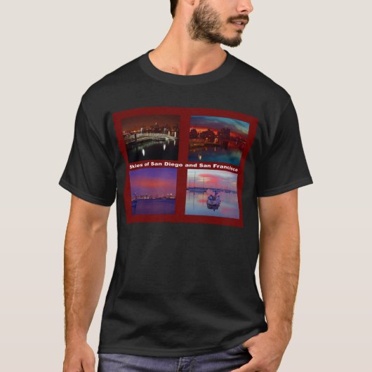 Himmel über San Diego und San Francisco T-Shirt (Vorderseite)