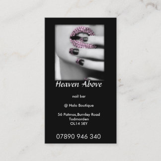 Himmel über Visitenkarte Terminkarte
