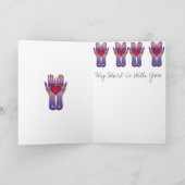 Himmel übergibt Gruß-Karte Karte (Innenseite)