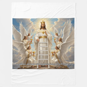 Himmel und Erde – Johannes 1:51 Große Christliche Fleecedecke