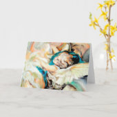 Himmel und Erde - Kunst-Geschenk-Karten Karte (Gelbe Blume)