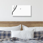 Himmel und Erde/ Vögel fliegen zu einem Baum/ Zen- Leinwanddruck (Insitu (Schlafzimmer))
