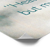 Himmel und Erde werden vergehen - B Poster (Ecke)