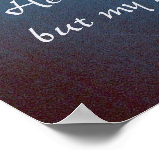 Himmel und Erde werden vergehen Poster (Ecke)