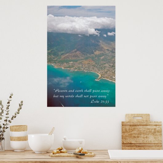 Himmel und Erde werden vergehen Poster (Küche)