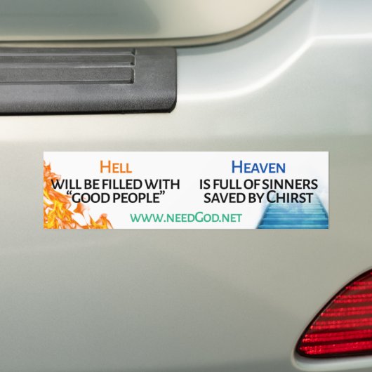 Himmel und Hell Car Decal 2 Autoaufkleber (Auf Auto)