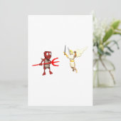 Himmel und Hölle Einladung (Stehend Vorderseite)