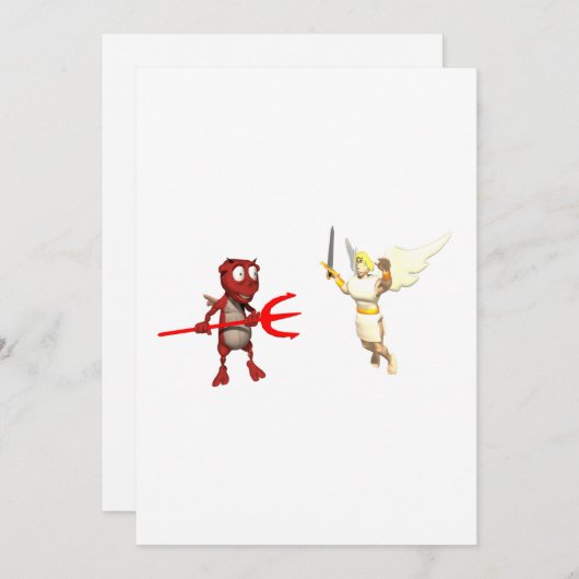 Himmel und Hölle Einladung (Vorne/Hinten)