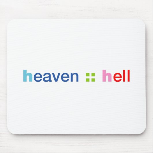 Himmel und Hölle Mousepad (Vorne)