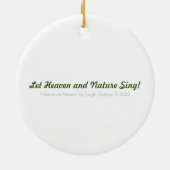 Himmel und Natur Keramik Ornament (Hinten)