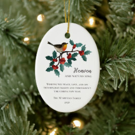 Himmel und Natur Sing Bird zu Heiligabend Keramik Ornament