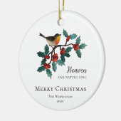 Himmel und Natur Sing Bird zu Heiligabend Keramik Ornament (Links)