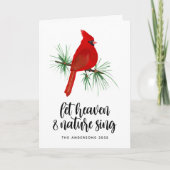 Himmel und Natur Sing Kardinal Weihnachten (Vorderseite)