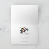 Himmel und Natur Sing Winter Bird Heilige Weihnach Karte (Innenseite)