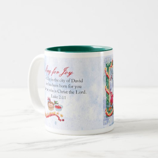 Himmel und Natur singen Zweifarbige Tasse (Vorderseite Links)