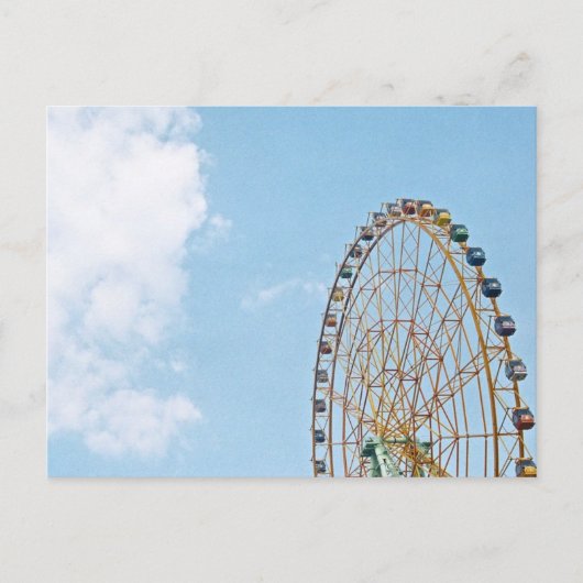 Himmel und Riesenrad-Postkarte Postkarte (Vorderseite)