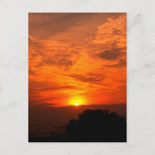 Himmel und Wolke / Sonnenuntergang Postkarte