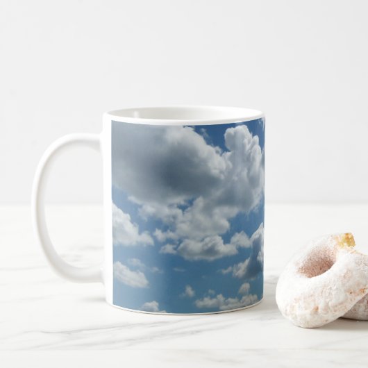 Himmel und Wolken Kaffeetasse (Mit Donut)
