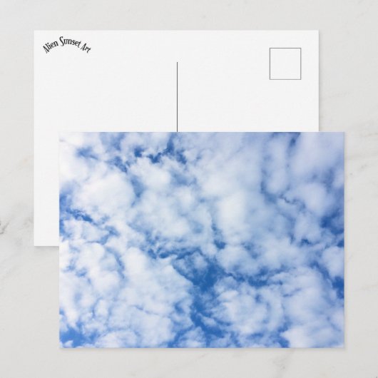 Himmel und Wolken Postkarte (Vorne/Hinten)