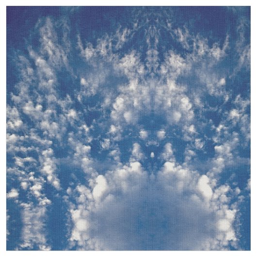 Himmel und Wolken Stoff (Nahaufnahme)