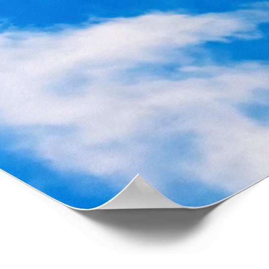 Himmel- und Wolkenposter Poster (Ecke)