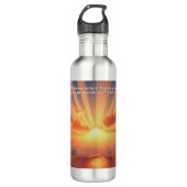 Himmel verkünden den Ruhm: Gott & Schöpfung Verse Edelstahlflasche (Vorderseite)