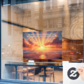 Himmel verkünden den Ruhm: Gott & Schöpfung Verse Fensteraufkleber (Café-Fenster)