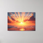 Himmel verkünden den Ruhm: Gott & Schöpfung Verse Leinwanddruck (Vorderseite)