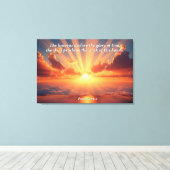 Himmel verkünden den Ruhm: Gott & Schöpfung Verse Leinwanddruck (Insitu (Holzboden))