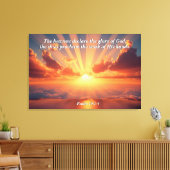 Himmel verkünden den Ruhm: Gott & Schöpfung Verse Leinwanddruck (Insitu (Wohnzimmer))