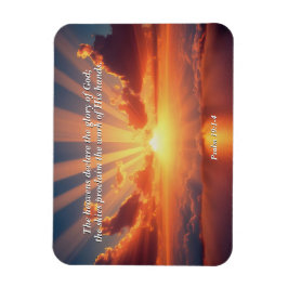 Himmel verkünden den Ruhm: Gott & Schöpfung Verse Magnet