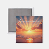 Himmel verkünden den Ruhm: Gott & Schöpfung Verse Magnet (Vorderseite/Rückseite)