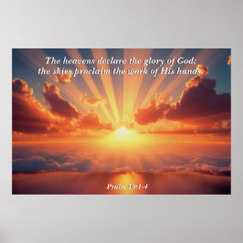 Himmel verkünden den Ruhm: Gott & Schöpfung Verse Poster