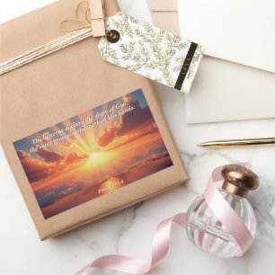 Himmel verkünden den Ruhm: Gott & Schöpfung Verse Rechteckiger Aufkleber