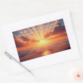 Himmel verkünden den Ruhm: Gott & Schöpfung Verse Rechteckiger Aufkleber (Umschlag)