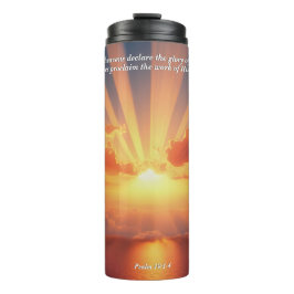 Himmel verkünden den Ruhm: Gott & Schöpfung Verse Thermosbecher