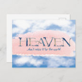 Himmel; Verpassen Sie es nicht für die Christliche Postkarte (Vorne/Hinten)