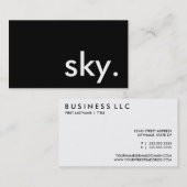 Himmel. Visitenkarte (Vorne/Hinten)