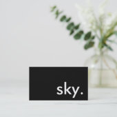 Himmel. Visitenkarte (Stehend Vorderseite)