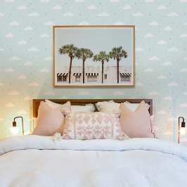 Himmel voller weicher Wolken und Sterne Tapete