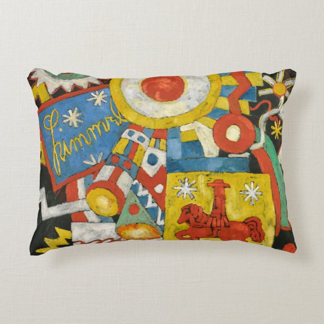 Himmel von Marsden Hartley, Vintager Expressionism Zierkissen (Vorderseite)